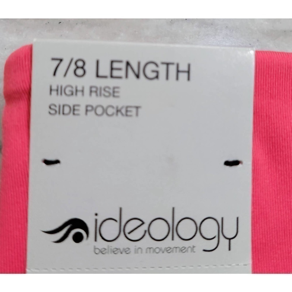 IDEOLOGY Women's High Rise Colorblock Leggings XXL Red - Picture 7 of 7